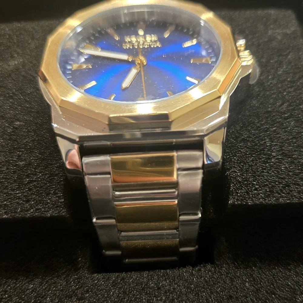 Invicta Two-Tone Gold and Blue Dial Men's Watch In Box